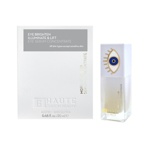 Super-antioxidants and phytonutrients target dark spots and discoloration while a revolutionary peptide targets puffiness and general eye area fatigue.