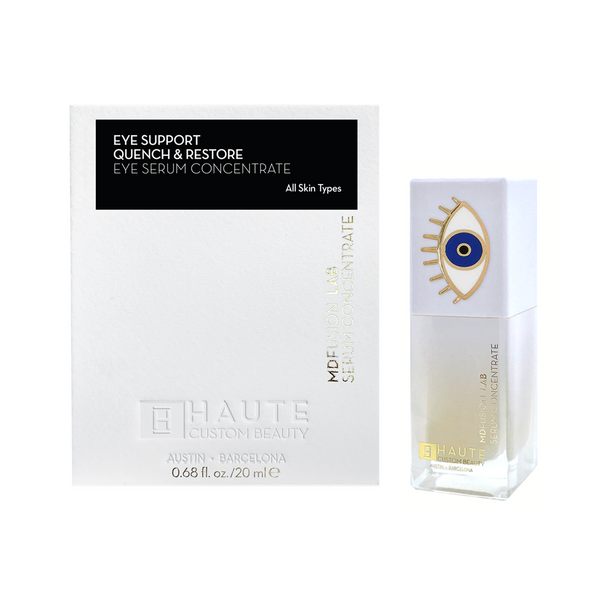 A revolutionary peptide and botanical extracts reduce the appearance of eye contour fatigue and lines.