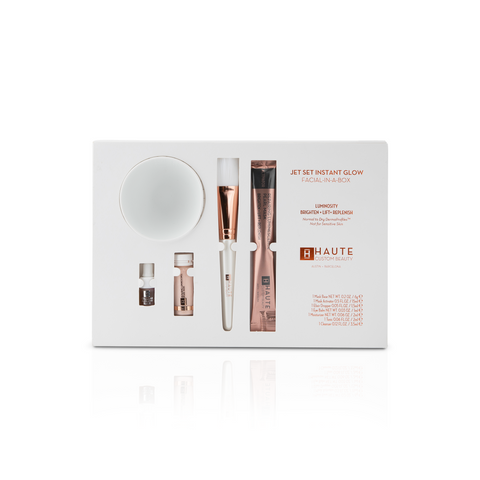 JET SET INSTANT GLOW FACIAL-IN-A-BOX LUMINOSITY BRIGHTEN + LIFT + REPLENISH