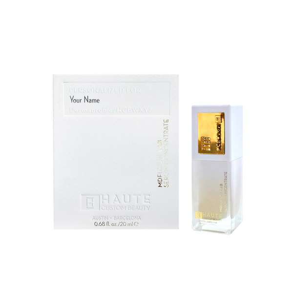 Your Personalized Serum Concentrate targets ultra-sensitive skin with a multifaceted strategy utilizing repairing Ceramides and some of the most soothing and pure natural extracts to comfort, while working on the appearance of a more resilient, de-stressed complexion.